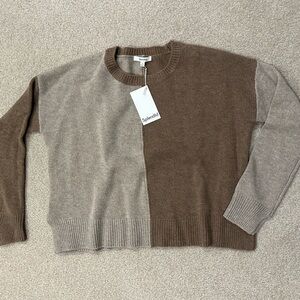 Splendid Brown and Tan Knit Sweater
